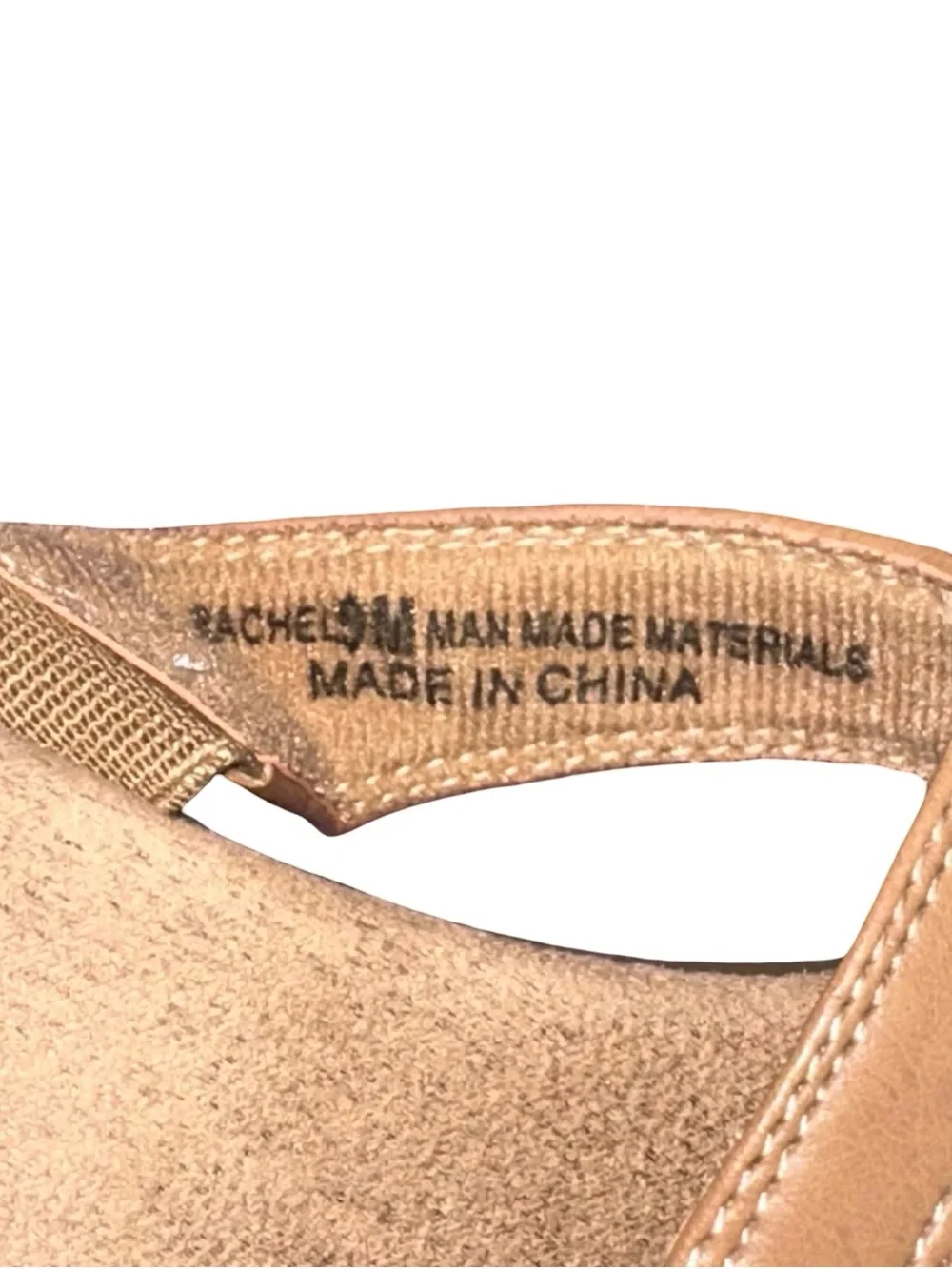 Sbicca Rachel Tan Comfort Slide Sandals Women’s Sz 9 Boho Casual Slip On Wedge